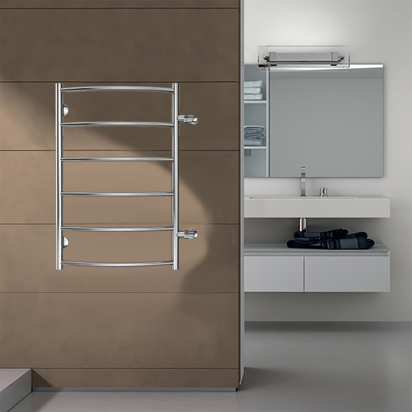 Полотенцесушитель водяной секций боковое подключение 53x80 см Azario VERONA AZ04558 хром Полотенцесушитель водяной секций боковое подключение 53x80 см Azario VERONA AZ04558 хром