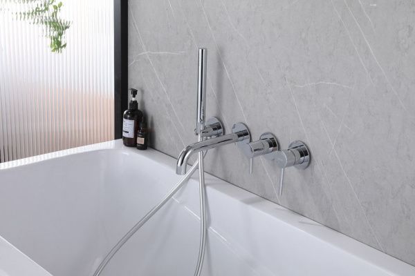 Смеситель встраиваемый для ванны ABBER Wasser Kreis AF8130 хром Смеситель встраиваемый для ванны ABBER Wasser Kreis AF8130 хром