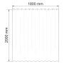 Шторка на ванну стеклянная 180x200 WasserKRAFT Rossel SC-57101 Шторка на ванну стеклянная 180x200 WasserKRAFT Rossel SC-57101