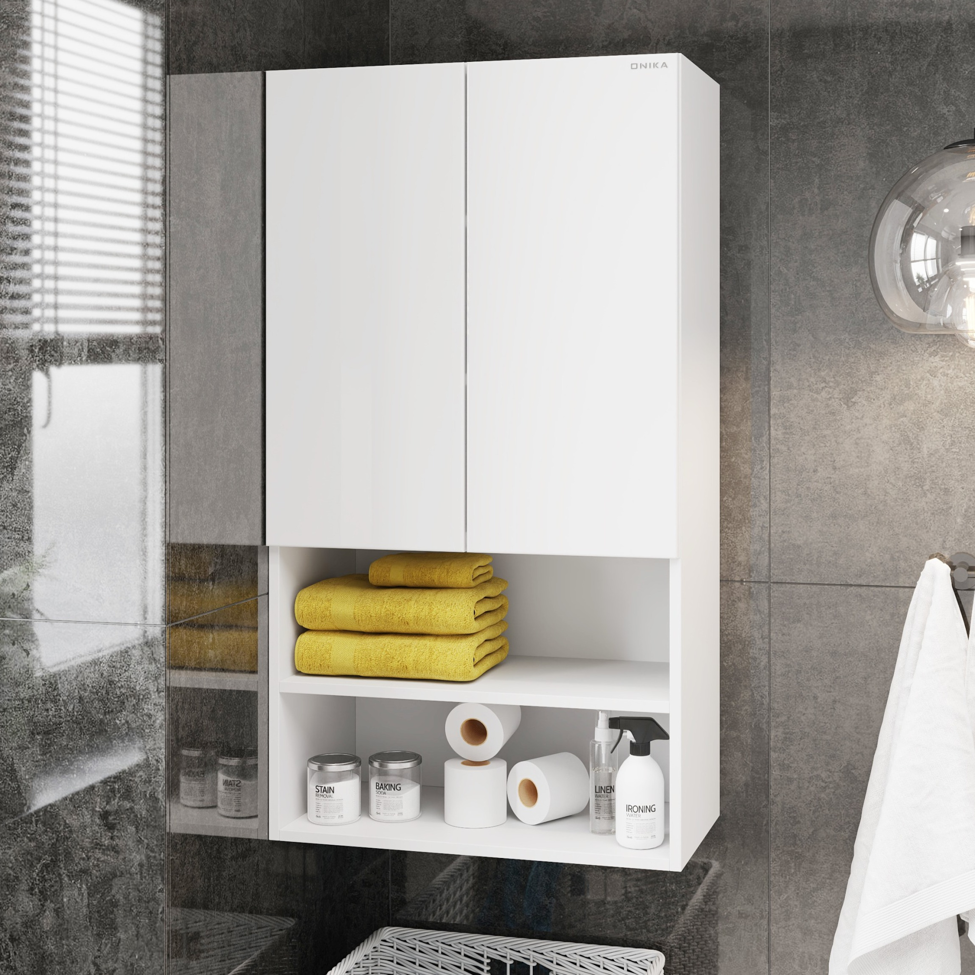 Шкаф Onika Маркус 60 см 306703 подвесной белый