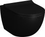Безободковый подвесной унитаз VitrA Sento 7748B083-0101 матовый черный Безободковый подвесной унитаз VitrA Sento 7748B083-0101 матовый черный