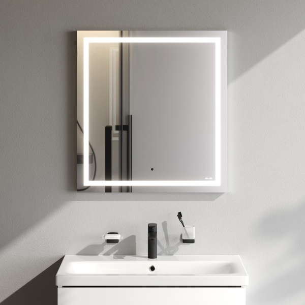 Зеркало Am.Pm Gem 65 см M91AMOX0651WG с подсветкой серебро