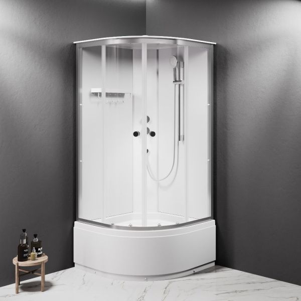 Душевая кабина 90x90 AM.PM X-Joy W94C-401A-090MT стекло прозрачное профиль хромматовый