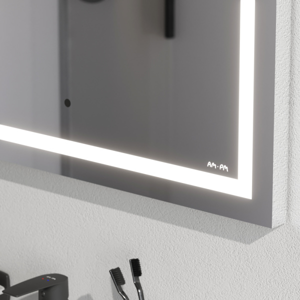 Зеркало Am.Pm Gem 65 см M91AMOX0651WG с подсветкой серебро