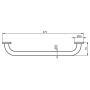 Поручень прямой 300 мм Ideal Standard IOM A9126AA Поручень прямой 300 мм Ideal Standard IOM A9126AA