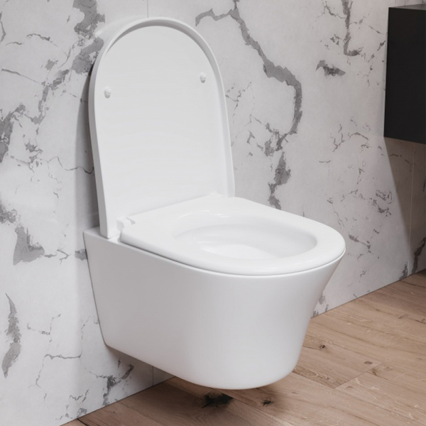 Унитаз подвесной безободковый с сиденьем микролифт Damixa Skyline DX35C1700SC Унитаз подвесной безободковый с сиденьем микролифт Damixa Skyline DX35C1700SC