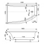 Акриловая ванна VAGNERPLAST VERONELA OFFSET 160x105 Left Акриловая ванна VAGNERPLAST VERONELA OFFSET 160x105 Left