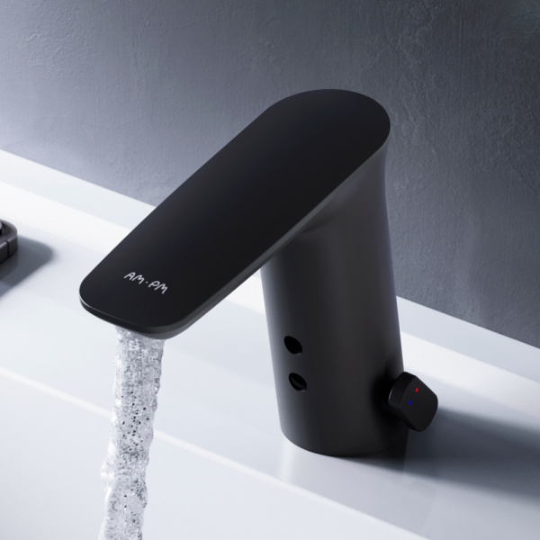 Смеситель для раковины с сенсором Am.Pm Inspire V2.0 черный матовый