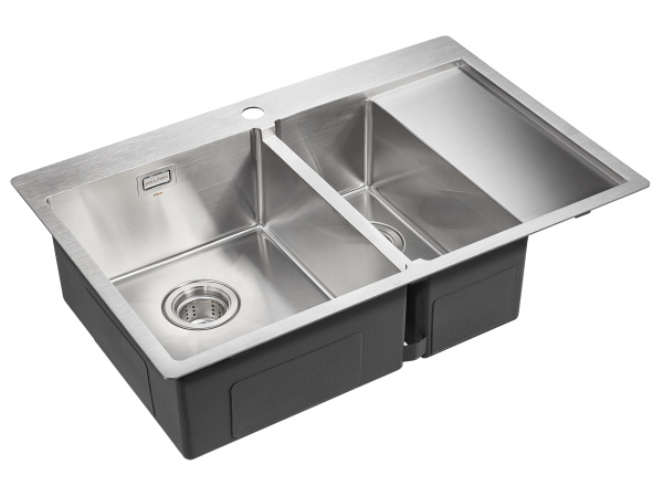 Мойка для кухни стальная 78x51 Paulmark PM537851-BSL