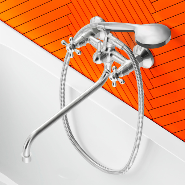 Смеситель для ванны Dorff Vintage D6095000 хром глянцевый