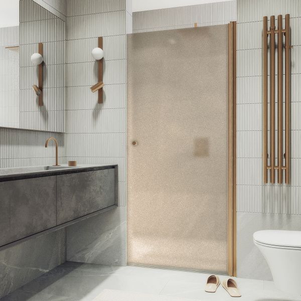 Душевая дверь на монопетле 60x198 см MaybahGlass  MGD-799-2 стекло бронза матовая Душевая дверь на монопетле 60x198 см MaybahGlass  MGD-799-2 стекло бронза матовая