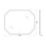 Зеркало с LED подсветкой 100x80 см BelBagno  SPC-OTT-1000-800-LED-TCH Зеркало с LED подсветкой 100x80 см BelBagno  SPC-OTT-1000-800-LED-TCH