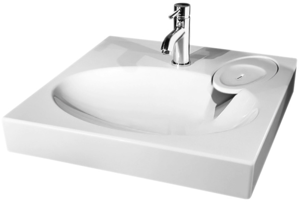 Раковина подвесная AZARIO Elegance 592х59290 литьевой мрамор белая CS00078300