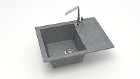 Мойка для кухни Santegro 60 см SZ150-575/Q8 серая матовая