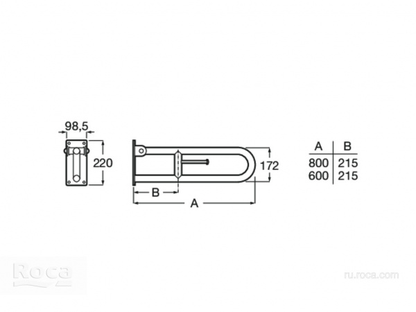 Поручень Roca Access Comfort 816935002 Поручень Roca Access Comfort 816935002