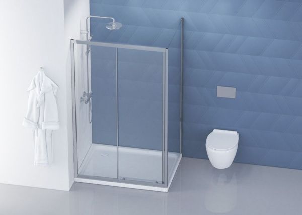 Душевой уголок 90x120 см BelBagno DUE DUE-AH-1-120/90-C-CR хром Душевой уголок 90x120 см BelBagno DUE DUE-AH-1-120/90-C-CR хром