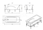 Ванна акриловая Roca Line 150х70 прямоугольная ZRU9302982 Ванна акриловая Roca Line 150х70 прямоугольная ZRU9302982