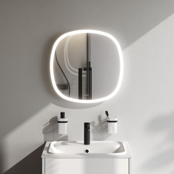 Зеркало Am.Pm Func 55 см M8FMOX0551WGS с подсветкой белое