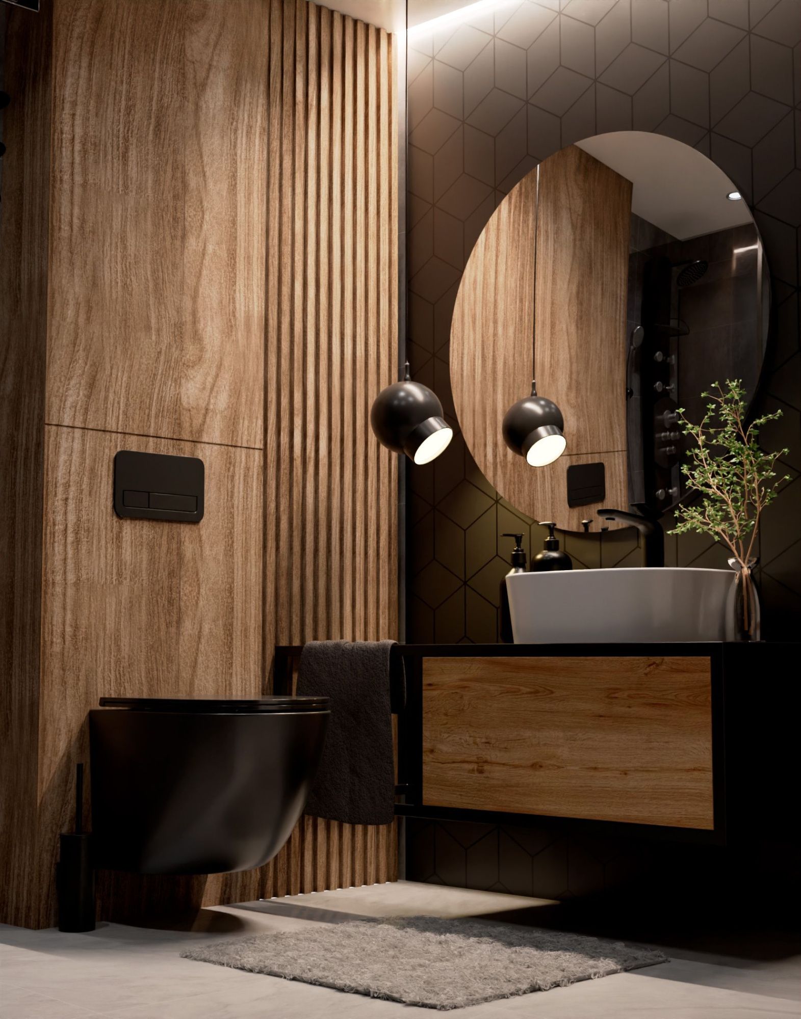 Унитаз подвесной 37х36х49 см AQUAme AQM2002MB черный матовый