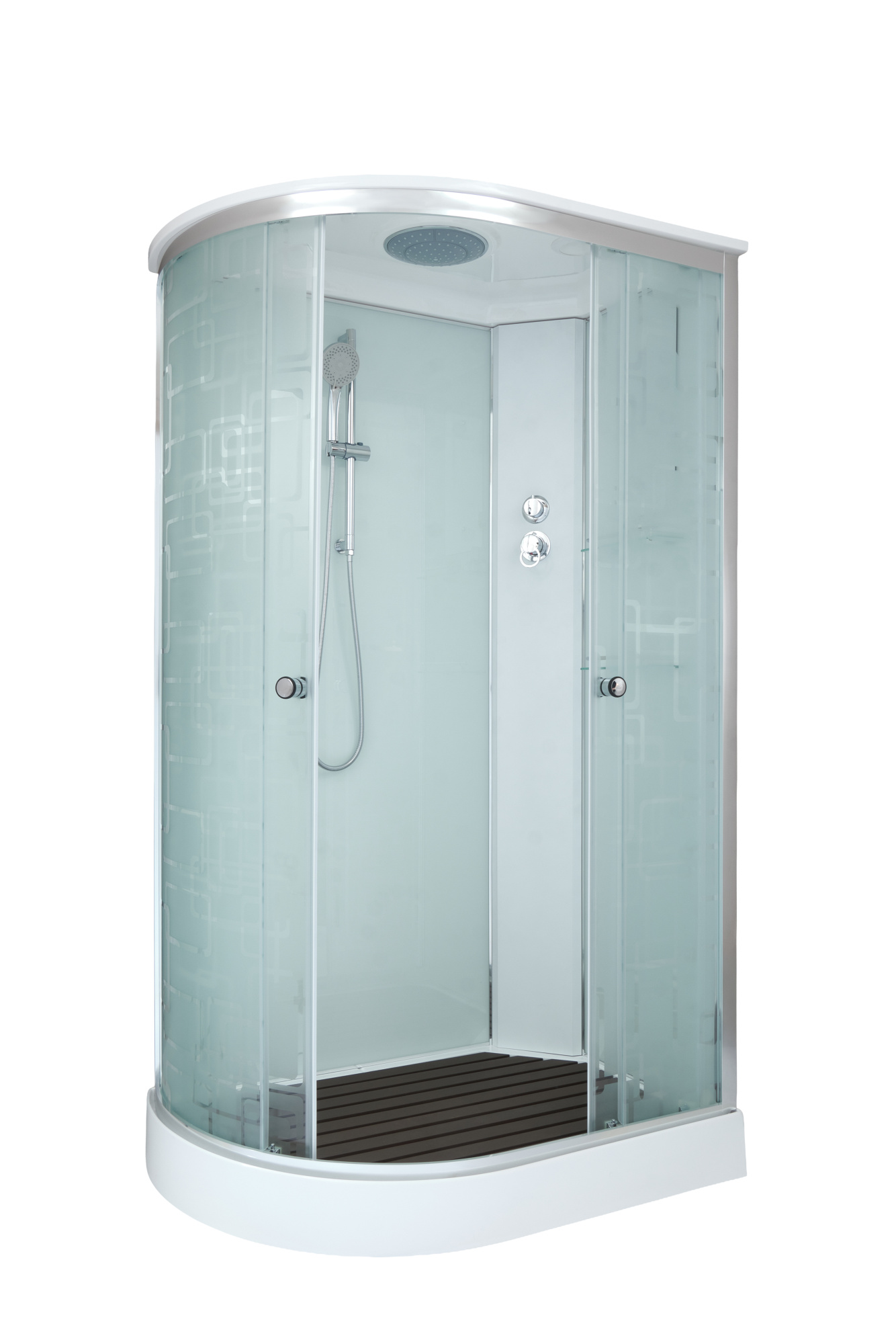 Душевая кабина DTO EM1512R профиль хром