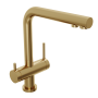 Смеситель для кухонной мойки Abelsberg Pura UVF70929BG королевское золото брашированный