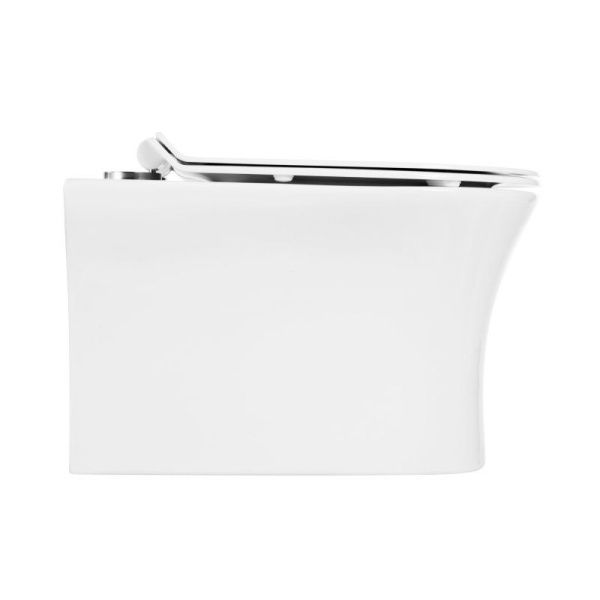 Унитаз подвесной безободковый  BelBagno ANCONA BB1224CHR-SM Унитаз подвесной безободковый  BelBagno ANCONA BB1224CHR-SM