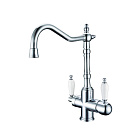 Смеситель для кухни с краном Boheme TRADIZIONALE CHROMO CRYSTAL 113-SW Смеситель для кухни с краном Boheme TRADIZIONALE CHROMO CRYSTAL 113-SW