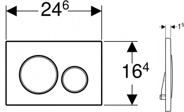 Клавиша смыва GEBERIT Sigma 115.882.JT.1 Клавиша смыва GEBERIT Sigma 115.882.JT.1