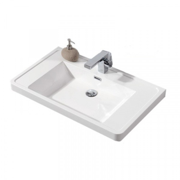 Раковина из искусственного мрамора 80x48 см BelBagno ANCONA-N EA-800-LVB белый Раковина из искусственного мрамора 80x48 см BelBagno ANCONA-N EA-800-LVB белый