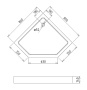 Поддон для душа 80x80 GEMY ST09T Поддон для душа 80x80 GEMY ST09T