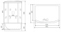Душевая кабина 170x90 TIMO T-7770 Душевая кабина 170x90 TIMO T-7770