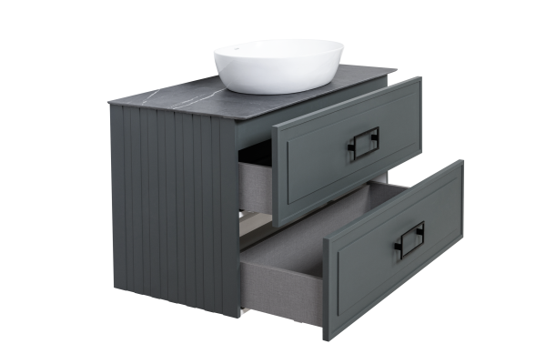 Тумба под раковину La Fenice Cubo Grigio TWIN серый 100 FNC-01-CUB-G-100-2 Тумба под раковину La Fenice Cubo Grigio TWIN серый 100 FNC-01-CUB-G-100-2