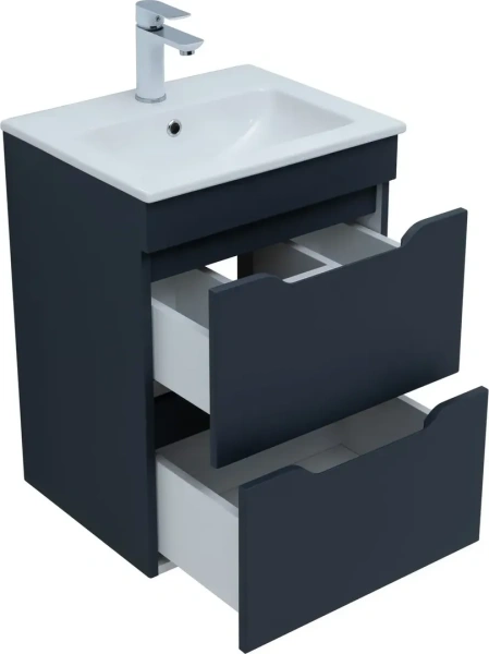 Тумба под раковину Aquanet Практика 50 см 00330456 подвесная маренго