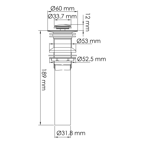 Донный клапан WasserKRAFT Mindel A251 Донный клапан WasserKRAFT Mindel A251