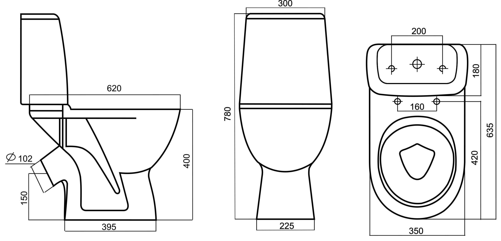 Унитаз-компакт Am.Pm Origin One 818607SC напольный с микролифтом