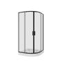 Душевое ограждение NIAGARA Nova NG-6807-08 BLACK (100*100*190) полукруг, двери раздвижные Душевое ограждение NIAGARA Nova NG-6807-08 BLACK (100*100*190) полукруг, двери раздвижные