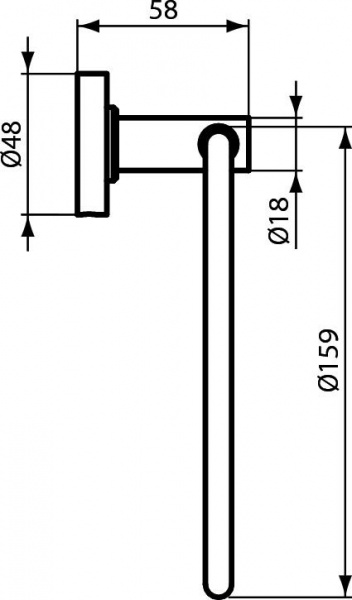 Полотенцедержатель-кольцо Ideal Standard IOM A9130XG Полотенцедержатель-кольцо Ideal Standard IOM A9130XG