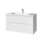 Тумба под раковину Caprigo Modo Terza 100 см 35615-SF027 подвесная белая