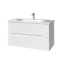 Тумба под раковину Caprigo Modo Terza 100 см 35615-SF027 подвесная белая