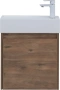 Тумба с раковиной Aquanet Nova Lite 50 см 00302521 подвесная дуб рустикальный