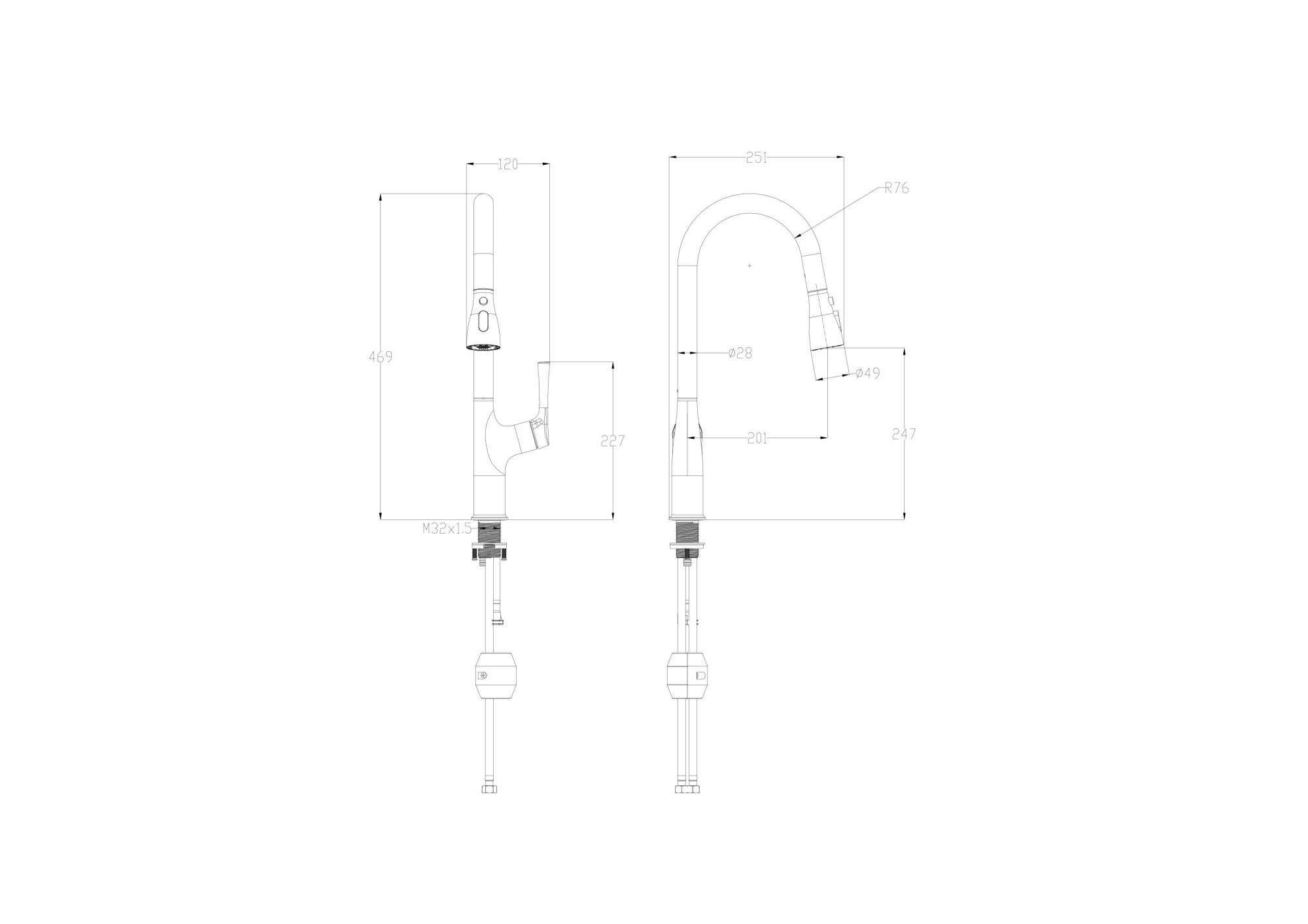 Смеситель для кухонной мойки Wonzon & Woghand WW-AE54123-BG золото брашированный