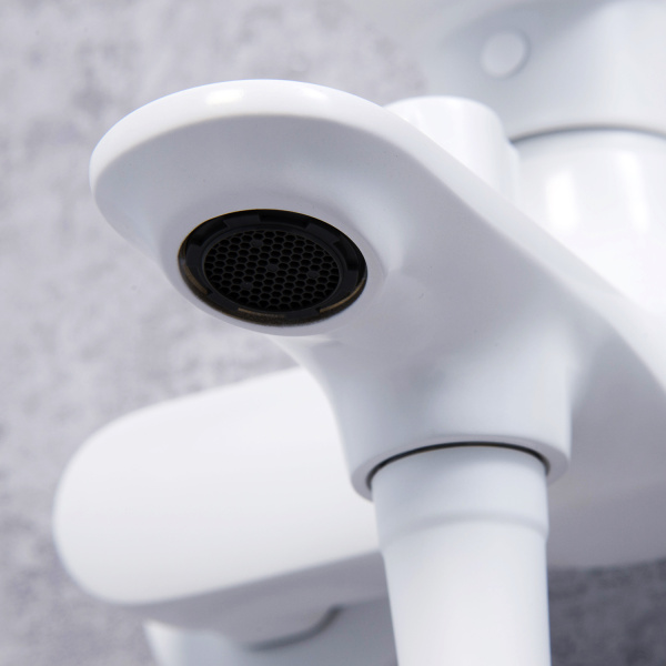 Смеситель для ванны с душевым гарнитуром WasserKRAFT Mindel 8501 белый матовый