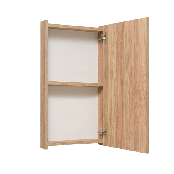 Шкаф зеркальный Runo Лада 40 см 00-00001193 R дуб серый, белый