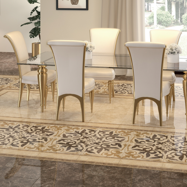 Плитка керамическая напольная 43x43 см SALONI CERAMICA TALISMAN VG1990 коричневый