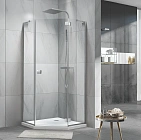 Душевое ограждение пятиугольное 90х90x195 Koller Pool NEON N90PС профиль хром стекло 8мм прозрачное 2 Душевое ограждение пятиугольное 90х90x195 Koller Pool NEON N90PС профиль хром стекло 8мм прозрачное 2