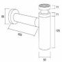 Сифон для раковины Margaroli 250LSCR хром Сифон для раковины Margaroli 250LSCR хром