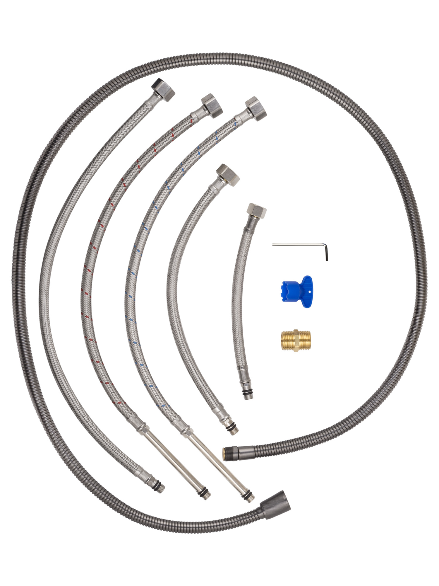 Смеситель на борт ванны Wonzon & Woghand Steam WW-88659008-BGM темный графит брашированный