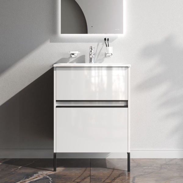 Тумба под раковину Am.Pm Sense 60 см M7BFUX0602WG подвесная белая