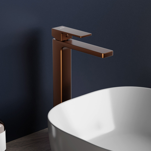 Смеситель для раковины Damixa Gala розовое золото матовый