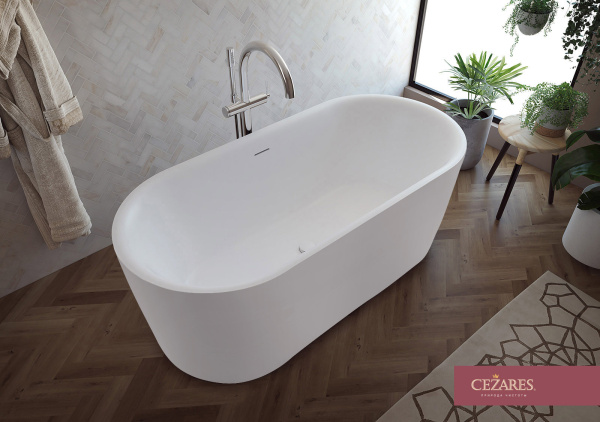 Ванна акриловая Cezares Metauro 180x80 METAURO-INT-Central-180-80-60-W-MATT